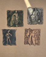 Рыцари в доспехах декоративное панно