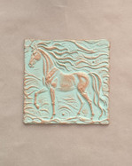 Панно Лошадка из объемного гипса