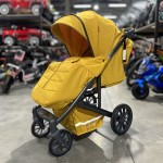 Прогулочное детское 4-х колесное шасси luxmom 790 жёлтый текстиль