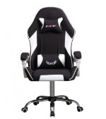 Кресло офисное с регулируемой спинкой и без подножки 308 чёрный текстиль