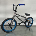 Комплект колёс и рамы BMX NEW 20 радиус серая рама/синий диск