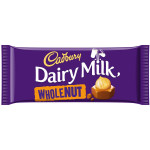 Шоколадная плитка Cadbury Whole Nut 120г
