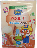Снек в виде рожка Pororo со вкусом йогурта 54гр