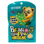 Леденец Bear JumPing на палочке+шипучка (Виноград) 16гр