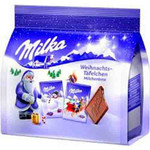 Шоколад Milka Christmas Weihnachts-Tafelchen   150гр