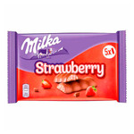 Батончик Milka Riegel Choco Erdbeer   182,5гр