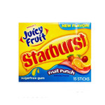 Wrigley Juicy Fruit Starburst 40,5гр США