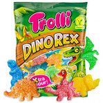Мармелад в сахаре кислый Trolli Dino Rex 100гр.