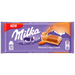 Шоколад Milka Almond Crispy Creme   90гр