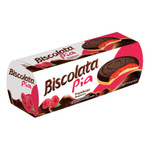 Печенье Biscolata Pia KEK с малиновой начинкой покр.темным шоколадом   100гр