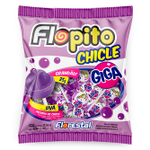 Леденец с жевательной резинкой Flopito Giga виноград 25гр.