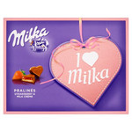 Набор шоколадных конфет Milka I love клубничный крем 110гр