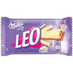 Батончик Вафельный Milka Leo в белом шоколаде 33гр