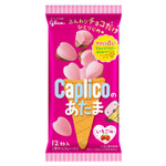 Шоколад с клубникой  Glico caplico в форме сердечек 30гр. Япония