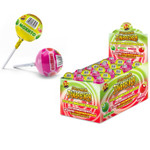 Конфеты Конфитой на палочке Jawbreaker Ураган кислых вкусов с надувн. резинк. и жидк. центр.   33гр
