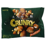 Шоколадное драже Crunky с жареным миндалём Lotte 34гр