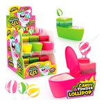 Леденец Johny Bee Sour Potty Gel (Унитаз с пудрой и гелем)  51гр