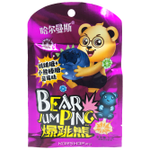 Леденец Bear JumPing на палочке+шипучка (Черника) 16гр