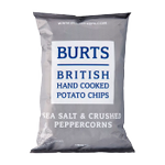 Чипсы картофельные "Burts Sea Salt and Crushed Peppercorns" 150гр (большая)
