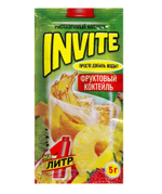 Растворимый напиток Invite Фруктовый коктейль   5гр