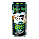 Газ.напиток Candy Can Rick &amp; Morty Green Mix Sour Apple Zero Sugar м ж/б 330мл