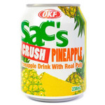 Сокосодержащий напиток с кусочками фруктов Sac's (Pineapple) Сакс 238мл. Ананас