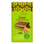 Шоколад MilanGo Dubai с обжаренными кусочками кадаифа и начинкой из фисташк.крема  122гр