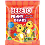 Жев.мармелад Bebeto Funny Bears со вкусом лимона, клубники, апельсина и яблока 70гр
