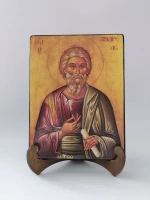 Святой апостол Андрей Первозванный, арт И026-1 / 15x20х3 см