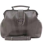 Женская сумка - стиль саквояж, через плечо / серый