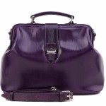 Женская сумка - стиль саквояж, через плечо / фиолетовый