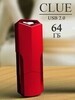 USB карта памяти 64ГБ Smart Buy Clue (красный)