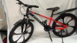 Велосипед “Paruisi” на литых дисках, колеса 26 дюймов, 24 скорости, красный+чёрный.