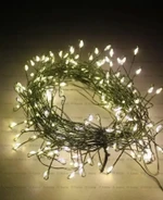 Роса мишура “Хвойная лапа” зелёный провод, 10м , 100 LED