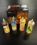 Свеча декоративная новогодняя, 12шт/кор, арт. А6147-32