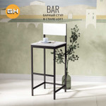 Барный стул со спинкой BAR (белый)
