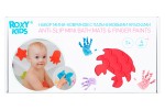 ROXY-KIDS Мини-коврики детские противоскользящие для ванной и пальчиковые краски от , 4+4 шт RBM-010-FC