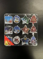 Игрушки новогодние, 12шт/кор, арт. А6147-36