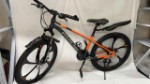 Велосипед “Paruisi” на литых дисках, колеса 26 дюймов, 24 скорости, черный+оранжевый.