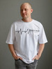 Футболка овер “Dragon heart” unisex, белая