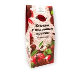 Фрукти “Клюква с кедровым орехом” / шоколад 72% / картон / 120 гр / Солнечная Сибирь