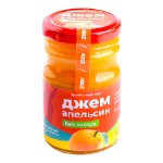 Джем без сахара “Апельсин” / стекло / 210 гр / фитнес / 40 ккал / Солнечная Сибирь