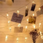 Гирлянда с прищепками, силиконовый провод, 4м, 20 LED, арт. Gr-4m.