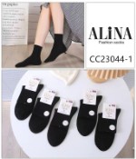 Женские носки из хлопка набор 10 пар черного цвета