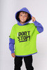 Худи “DONT STOP” KIDS, неон/вери пери
