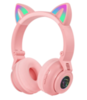 Полноразмерные Bluetooth наушники BOROFONE BO18 с ушками (розовый)