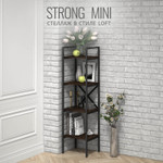 Стеллаж STRONG mini loft РАЗБОРНЫЙ, серый, модульный, напольный с 4 полками, 147х40х35 см, ГРОСТАТ (Для дачи / Открытый (без задней стенки) / темно-коричневый / 40 / 11 / wenge / Боковая опора верхняя часть - 2 шт
Боковая опора нижняя часть - 2 шт
Полка ЛДСП - 4 шт
Металлическая полоса - 2 шт
Комплект крепежа - 1 уп
Инструкция для сборки / набор венге / 9403609009 - Мебель прочая и ее части: мебель деревянная прочая: мебель деревянная прочая: прочая)