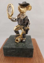 РТД Золотой медведь Статуэтка “Золотая мышь с монеткой” малая Zlatd24122019