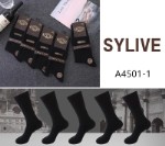 Мужские носки классической длины из хлопка набор 10 пар черного цвета