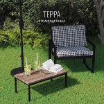 Стол подставка Терра (Сосна окрашеная маслом Tikkurila / Масло Каштан)